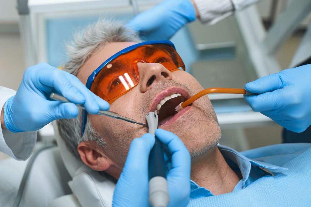 Root Canal Therapy 1 Patient Receiving Root Canal Procedure