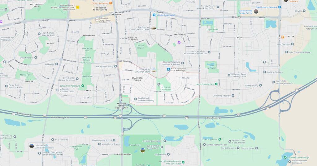 A detailed map of the city park highlighting walking trails, lakes, and recreational areas.